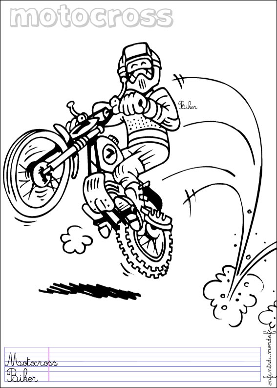 coloriage moto 2
